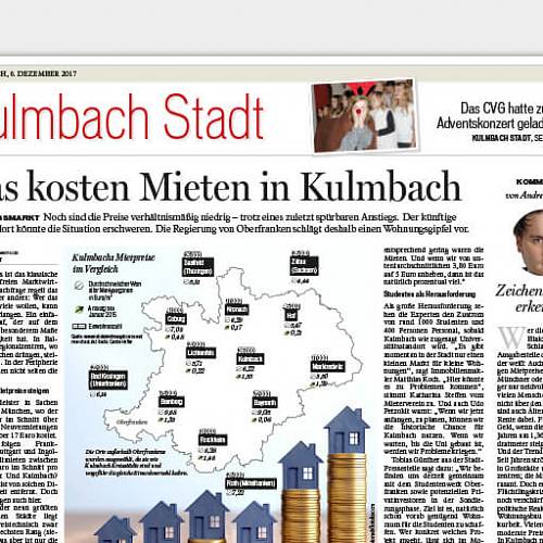 Das kosten Mieten in Kulmbach
