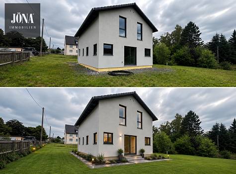 Fast fertig zum Traumhaus (KfW-40) – hochwertiges Schwabenhaus mit 1.900 m² Grundstück und individueller Gestaltungsfreiheit